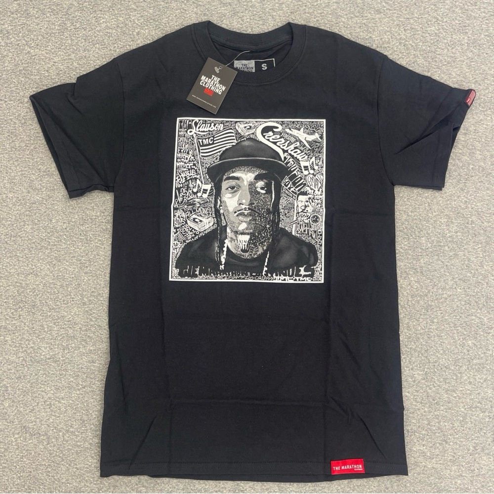 The Marathon Clothing Black and White Graphic Tee